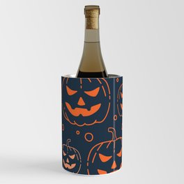 Pumpkin Halloween Background Wine Chiller