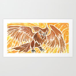 Morning Owl Art Print