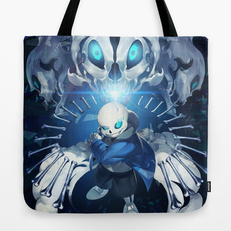 Undertale Sans Poster Do You Wanna Have A Bad Time Tote Bag By