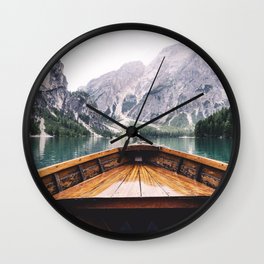 Mountain Lake Wall Clock