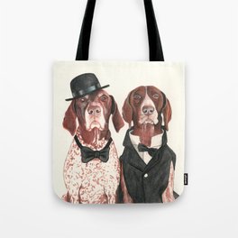 german short hair pointers - F.I.P. @ifitwags (The pointer brothers) Tote Bag