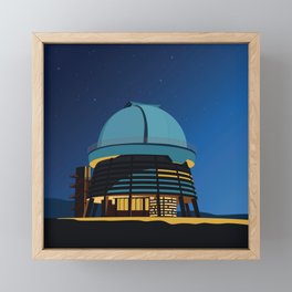 Soviet Modernism: Byurakan Observatory after Viktor Hambardzumyan Framed Mini Art Print