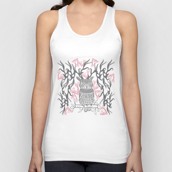 Owl Unisex Tank Top