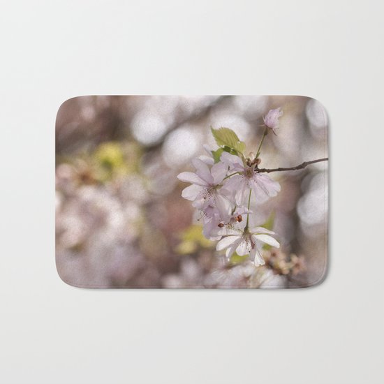 springblossoms at backlight Bath Mat