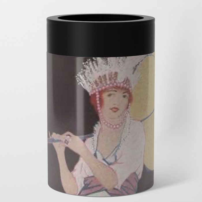 Vintage Fashion Magazine Cover Illustration  Can Cooler