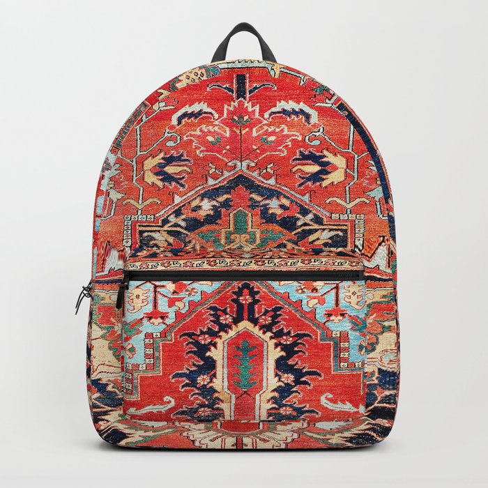 Heriz Azerbaijan Northwest Persian Rug Print Backpack