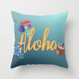 Aloha Throw Pillow