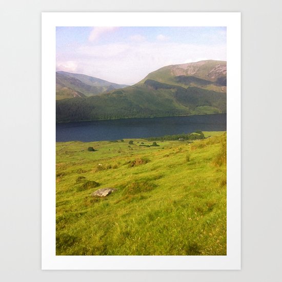 Wales watercolour Art Print