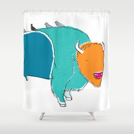 Bristol Bison Shower Curtain