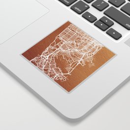 San Francisco map Sticker