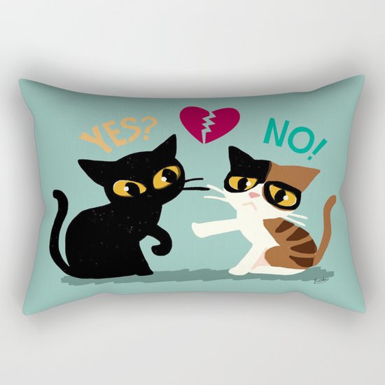 Yes or No Rectangular Pillow