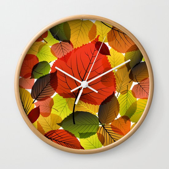 AUTUMN IS BACK Wall Clock