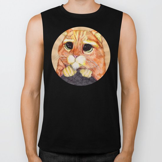 Puss In Boots. Biker Tank