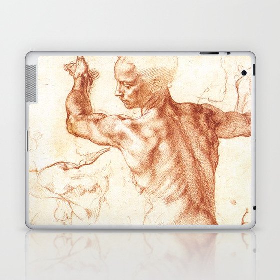 Michelangelo. Studies for The Libyan Sibyl. Laptop & iPad Skin