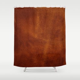 Leather texture closeup Shower Curtain