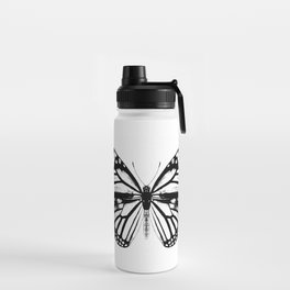 Monarch Butterfly | Vintage Butterfly | Black and White | Water Bottle