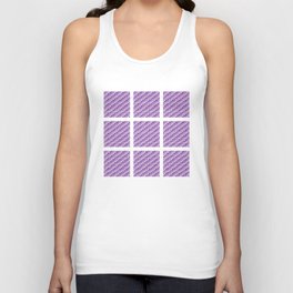 Four Shades of Purple Squares Unisex Tank Top