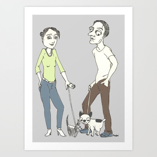 Do you remember when we met? Art Print