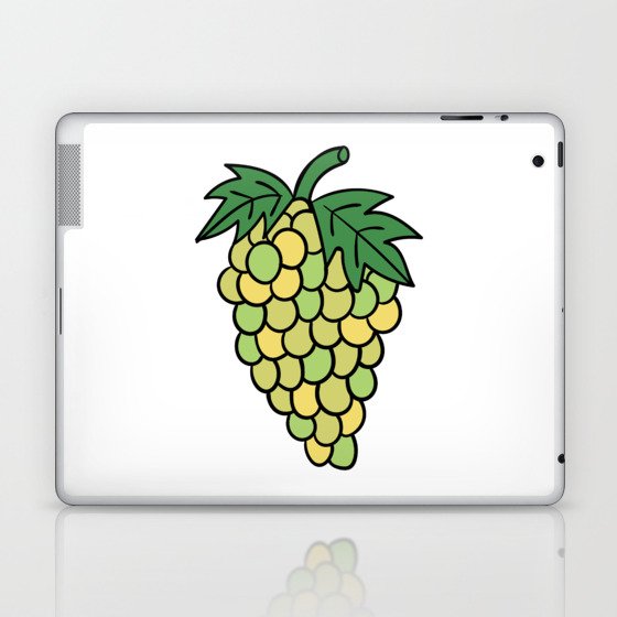 Doodle Grapes Laptop & iPad Skin