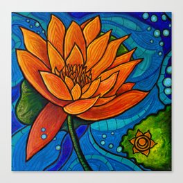Blossoming: Sacral Chakra Meditation  Canvas Print