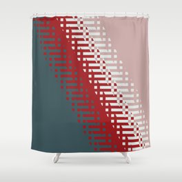 Blue and pink background Shower Curtain