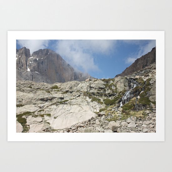 Trickles of Chasm Lake Art Print