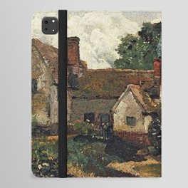 Vintage painting of a house by John Constable iPad Folio Case