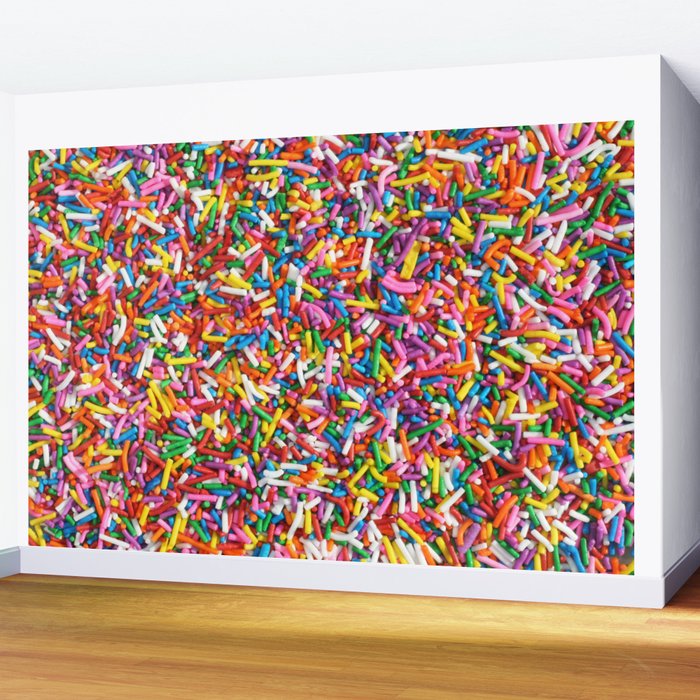 Sprinkles Wallpaper, Colorful Abstract Wall Mural