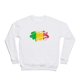 Mali Flag T-Shirt Crewneck Sweatshirt | Bamako, French, Bambara, Mali, Mli, Ml, Graphicdesign 