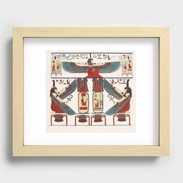 Tableau representing the two Niches illustration from the kings tombs in Thebes by Giovanni Battista Recessed Framed Print