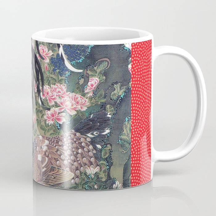Jakuchu Niwatori Rooster Coffee Mug