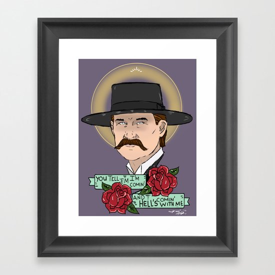 Wyatt Earp Framed Art Print