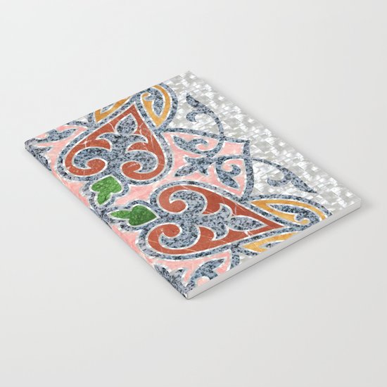 Blue Oriental Tile 03 Notebook