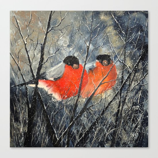 Two birds Canvas Print