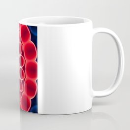 Red Straws Abstract Coffee Mug