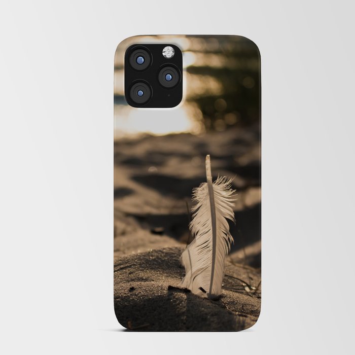 Feather in the Sand iPhone Card Case