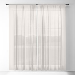 Modest Tan Sheer Curtain