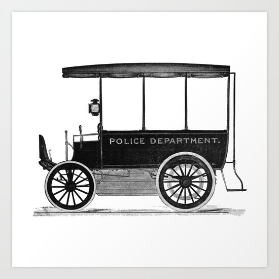 Police car Art Print