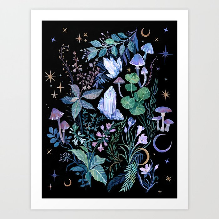 Mystical Garden Art Print