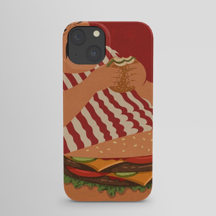 burger man iPhone Case