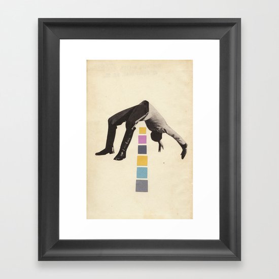 High Jump Framed Art Print