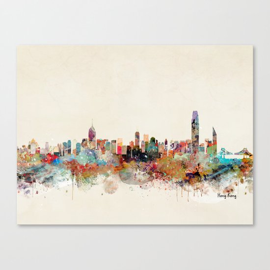 hong kong skyline Canvas Print