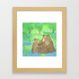 Mama and Cub Framed Art Print