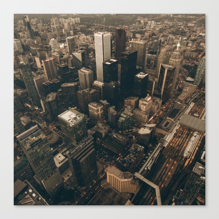 NYC from above - Ariel Image Canvas Print