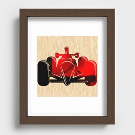 Formula Race Car Recessed Framed Print