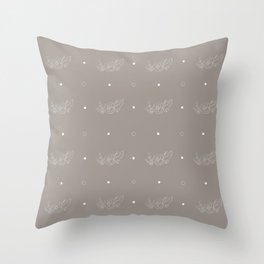 Flora minimalis Throw Pillow