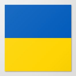 Blue and Yellow Flag Horizontal Canvas Print