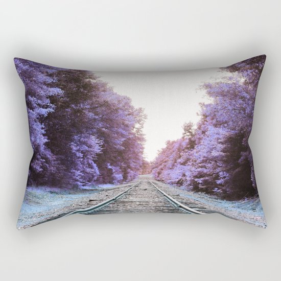 Train Tracks : Violet Blue Dreams Rectangular Pillow