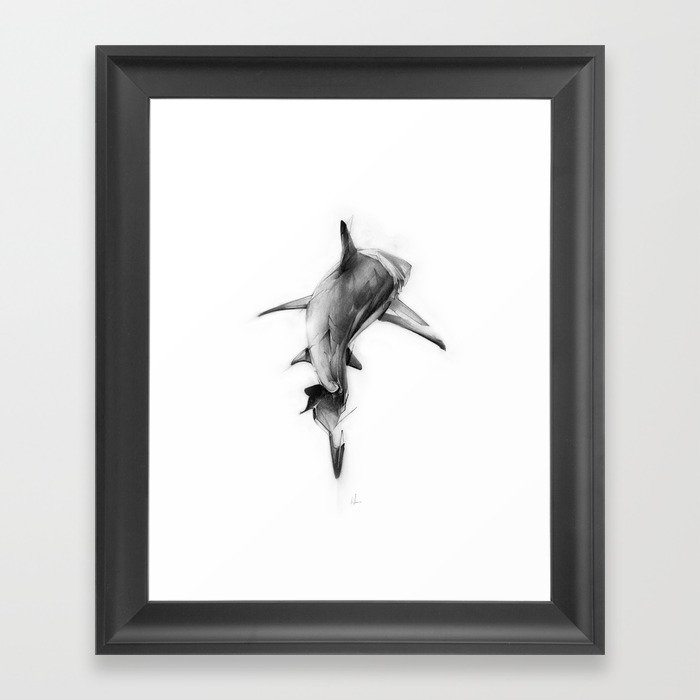 Shark II Framed Art Print