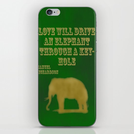 Elephant Love iPhone & iPod Skin
